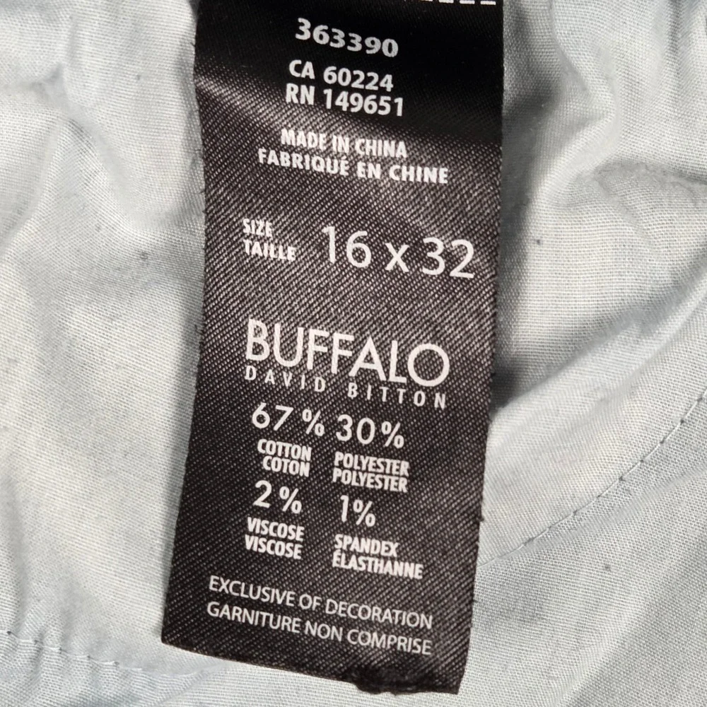 Buffalo David Bitton Womens‎ Straight Leg Jeans Blue Medium Wash Size 16x32
